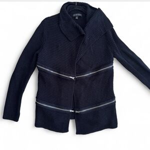 Rock & Republic Moto-Style Knit Sweater – Size Large